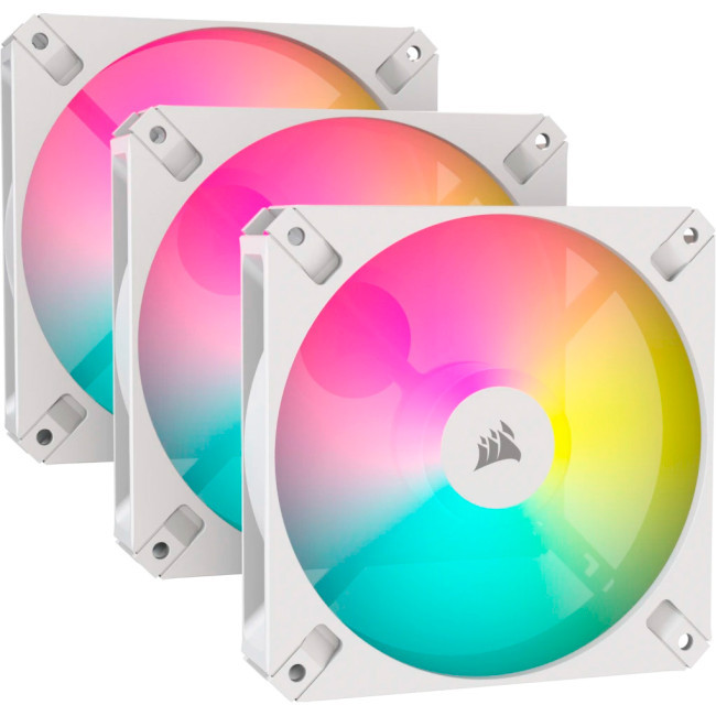 Вентиляторы Corsair iCUE AR120 Digital RGB 120mm PWM Fan Triple Pack White (CO-9050169-WW)