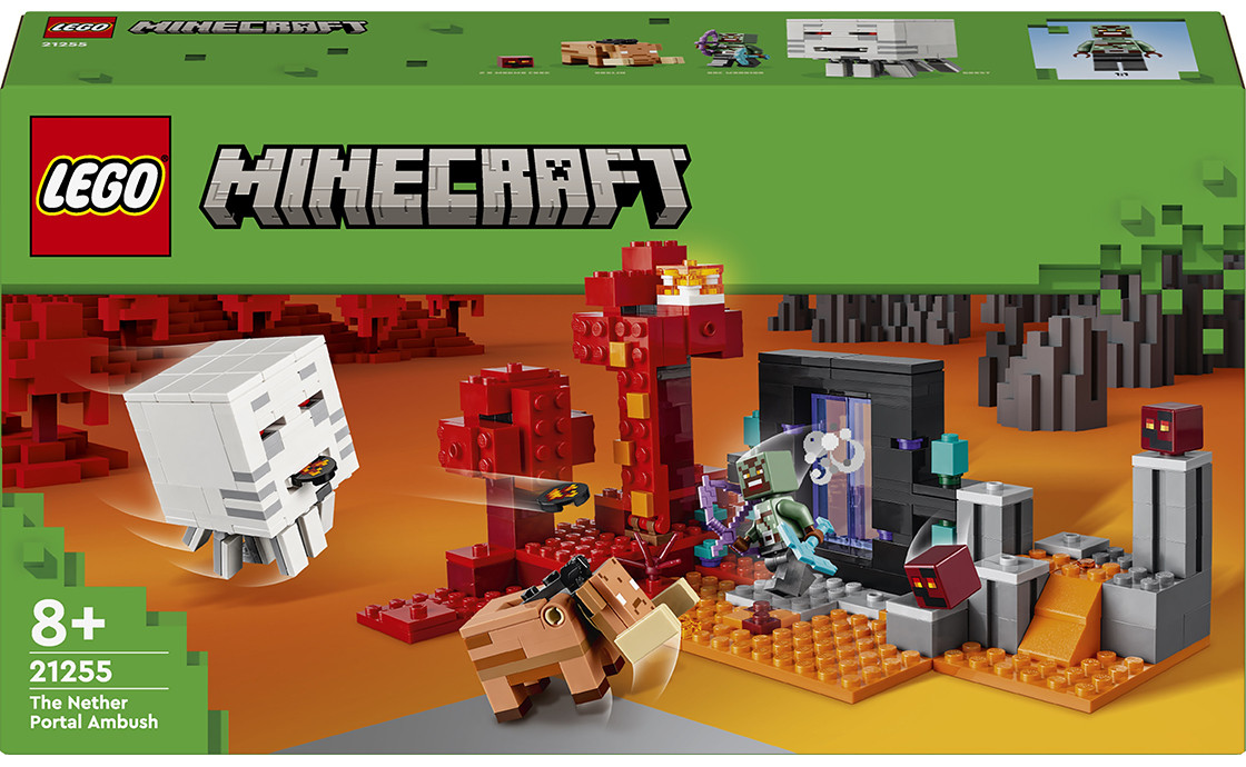Конструктор LEGO Minecraft Засідка біля порталу в Нижній світ (21255)