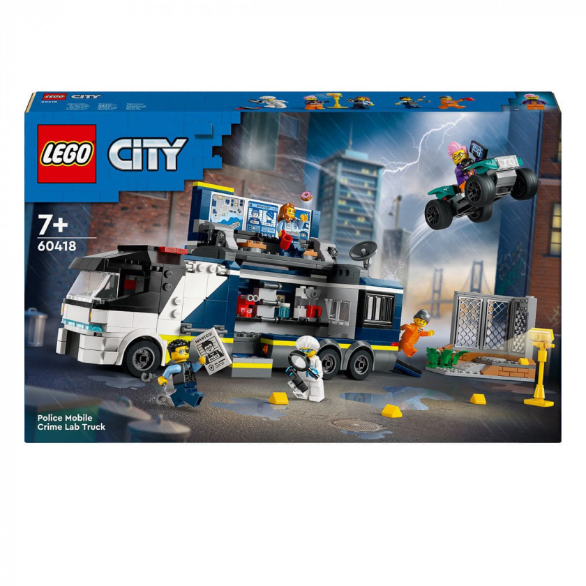 Конструктор LEGO City Пересувна поліцейська криміналістична лабораторія (60418)