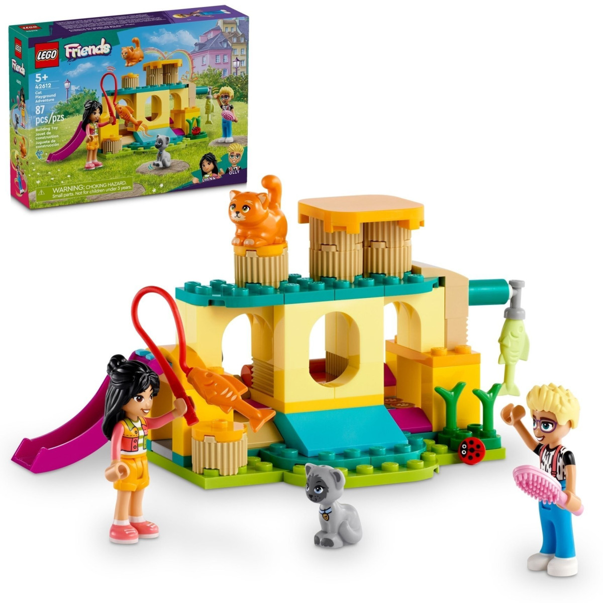 Конструктор LEGO Friends Пригоди на котячому ігровому майданчику (42612)