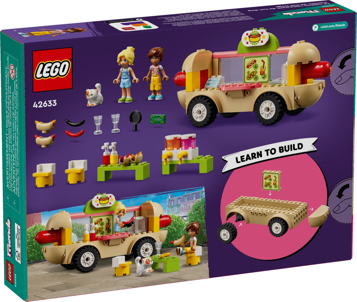 Конструктор LEGO Friends Вантажівка із гот-доґами (42633)