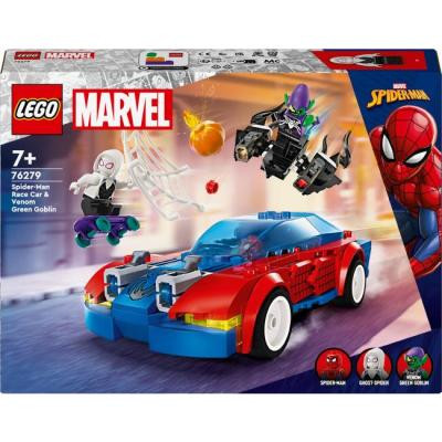 Конструктор LEGO Marvel Автомобіль для перегонів Людини-Павука й Зелений Гоблін з отрутою Венома (76279)
