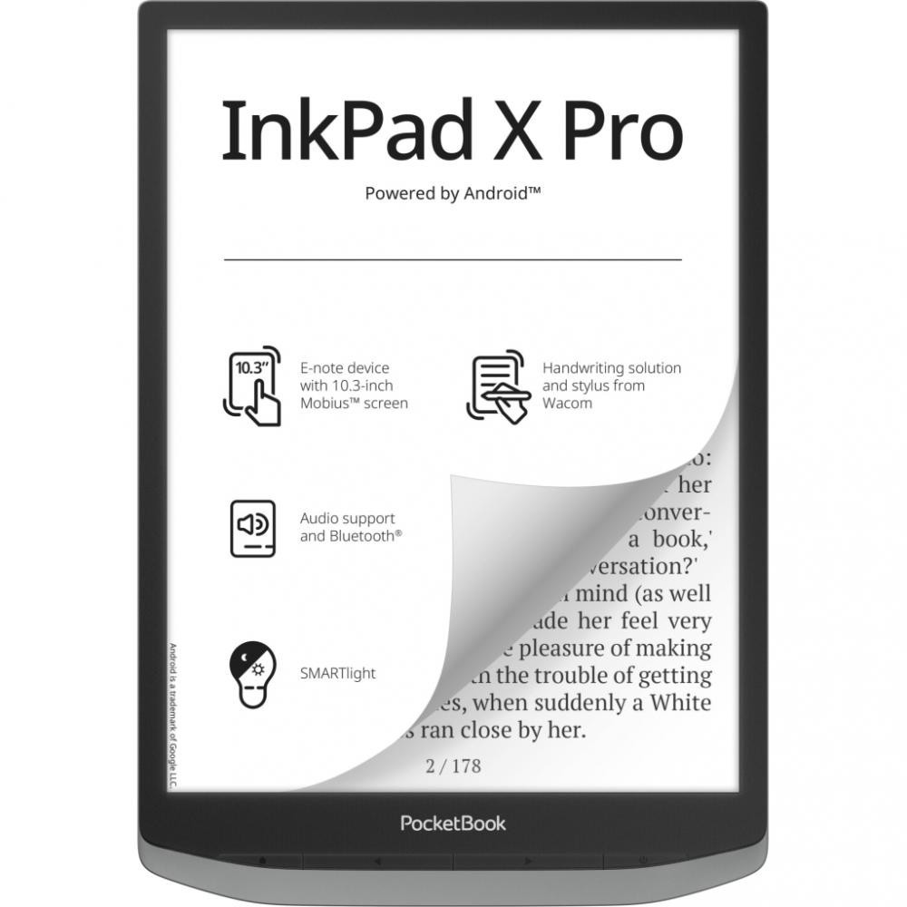 Електронна книга  PocketBook 1040D InkPad X PRO Mist Grey (PB1040D-M-WW)