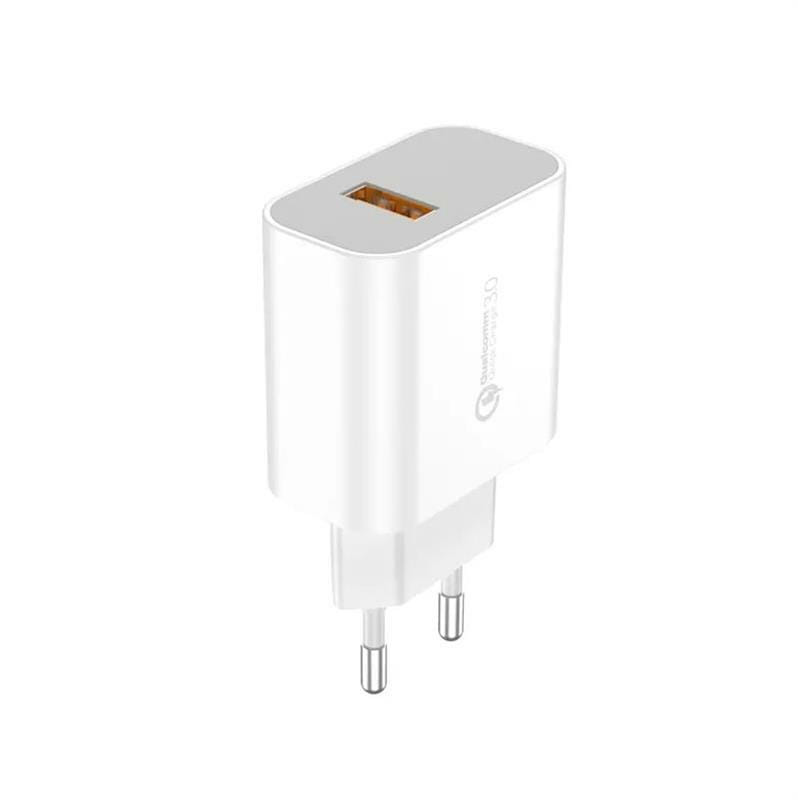 Зарядное устройство Сетевое зарядное устройство Foneng EU46 QC3.0 Charger (1USBх3A) White (EU46-CH-TC) + кабель USB Type C