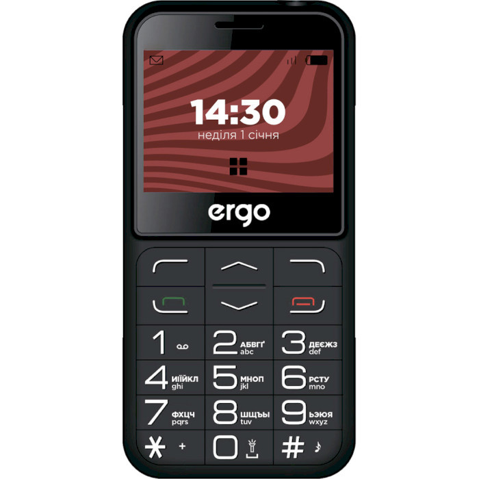 Мобільний телефон Мобильный телефон Ergo R231 Dual Sim Black