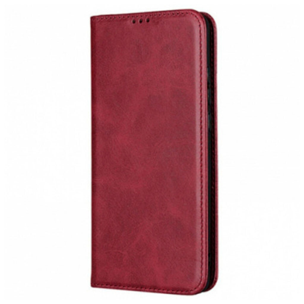 Чехол-книжка Leather Fold for Realme C55 Wine Red