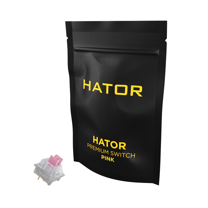 Клавіатура Hator Hotswap Switch Premium Pink (HTS-105)