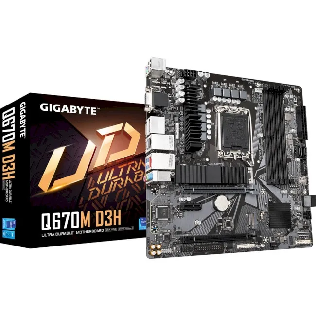 Материнська плата Gigabyte Q670M D3H DDR5