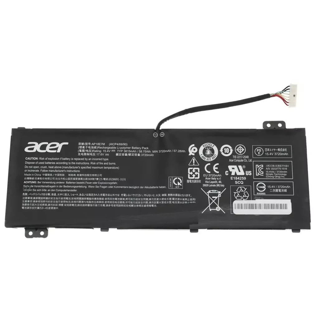 Акумулятор для ноутбука Acer AP18E7M Aspire A715, 3815mAh (58.75Wh), 4cell, 15.4V, Li-Pol AlSoft (A47832)