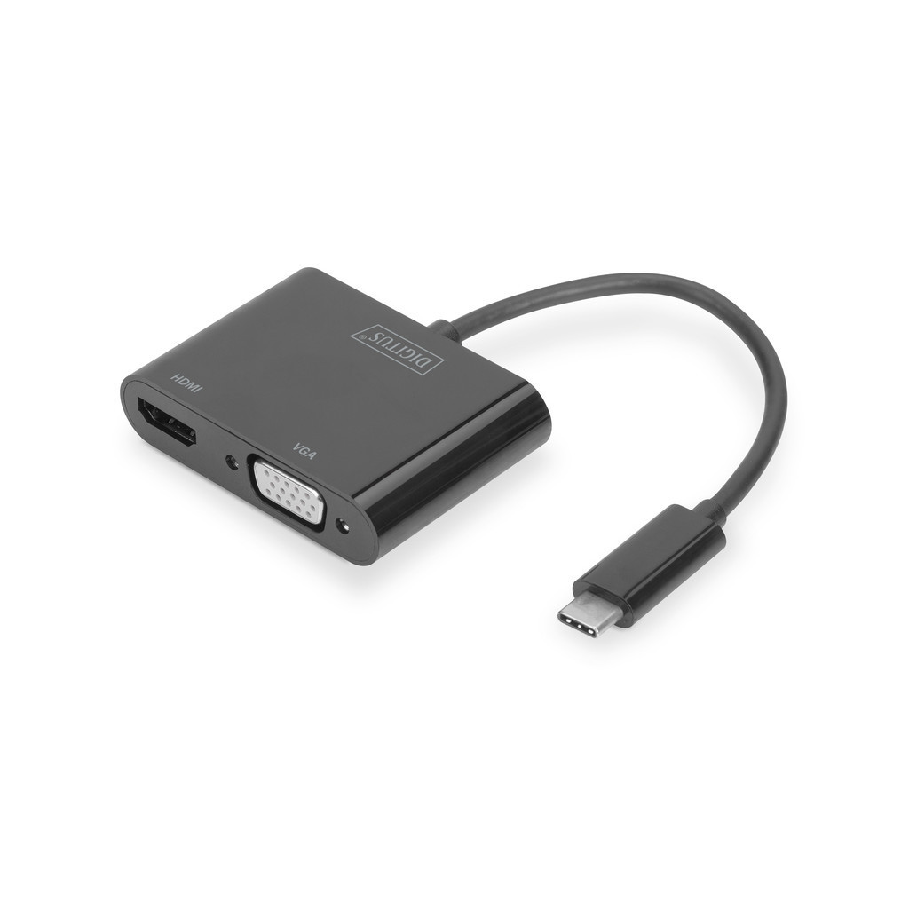 USB Хаб Digitus USB-C to HDMI/VGA Full HD (DA-70858)