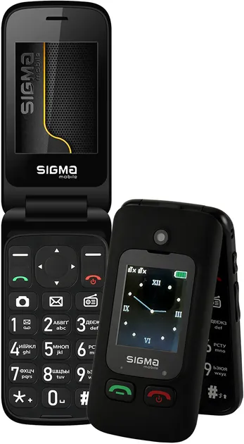 Мобільний телефон Sigma Comfort 50 Shell Duo Type-C Black (4827798212523)