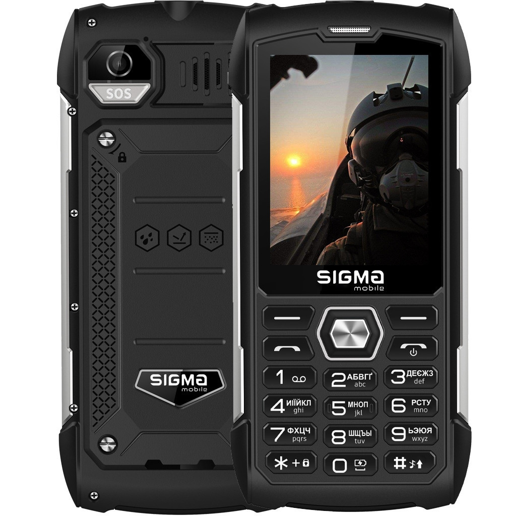 Мобільний телефон Sigma X-treme PK68 Black (4827798466711)