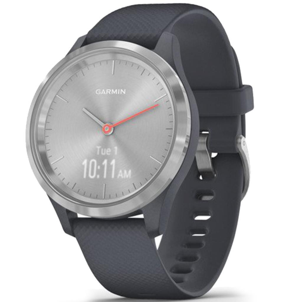 Смарт-часы Garmin vivomove 3S, Silver, Granite Blue, Silicone (010-02238-20)