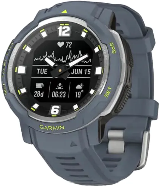 Смарт-годинник Garmin Instinct Crossover, Blue Granite (010-02730-04)