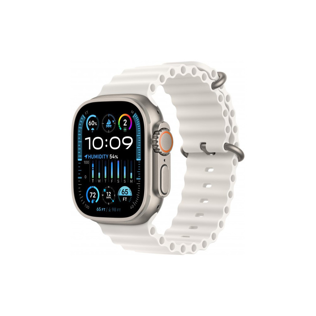 Смарт-годинник Apple Watch Ultra 2 GPS + Cellular, 49mm Titanium Case with White Ocean Band (MREJ3UL/A) UA