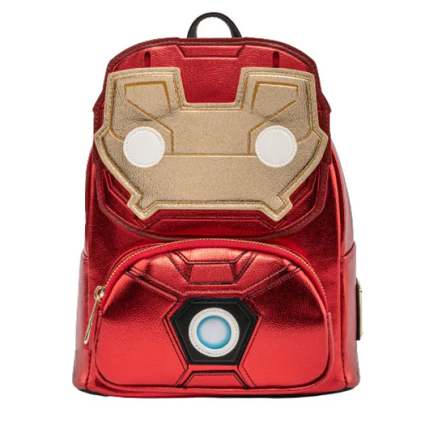 Рюкзак Loungefly POP Marvel - Iron Man Light-Up Mini Backpack (MVBK0161)