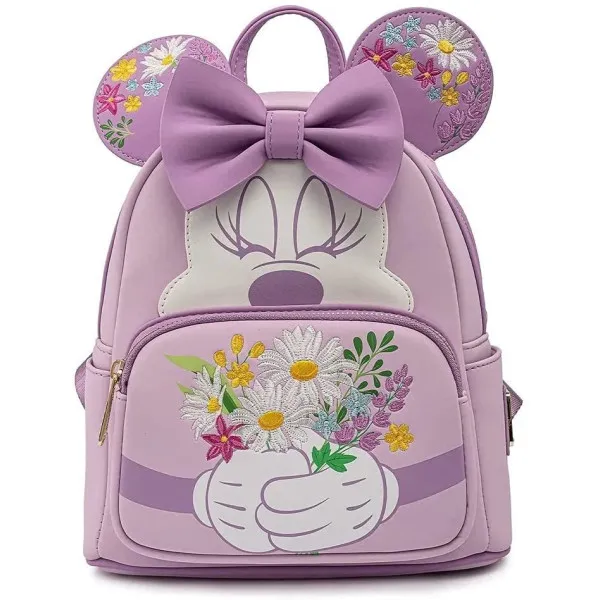 Рюкзак и сумка Loungefly Disney - Minnie Mouse Holding Flowers Mini Backpack (WDBK1763)