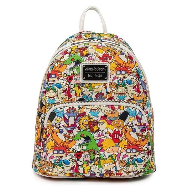 Рюкзак и сумка Loungefly Nickelodeon - Nick Rewind Gang AOP Mini Backpack (NICBK0023)