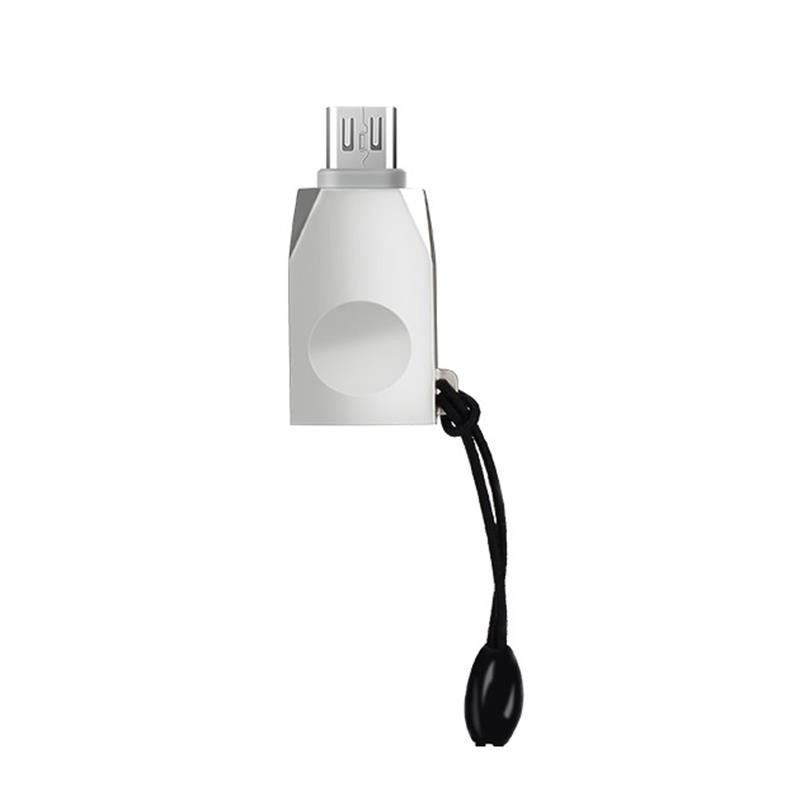 Адаптер и переходник Hoco OTG UA10 USB - micro USB (F/M) Silver (6957531070283)