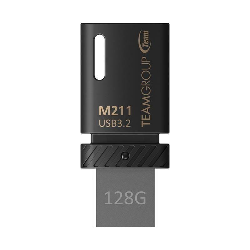 Флеш память USB Team OTG Type-C M211 128GB Black (TM2113128GB01)