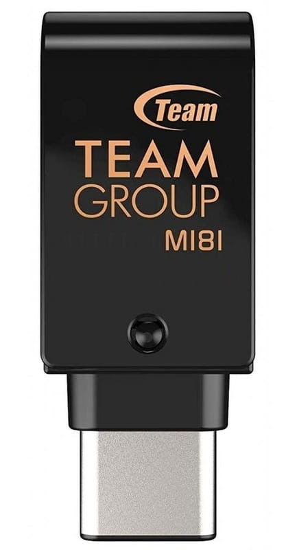 Флеш память USB Team OTG Type-C M181 256GB Black (TM1813256GB01)