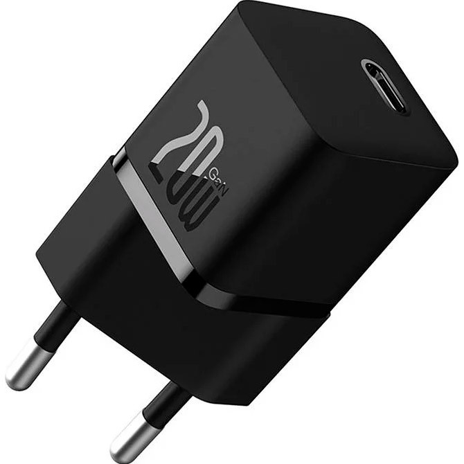 Зарядний пристрій Baseus OS-Baseus GaN5 Fast Charger(mini) 20W Black