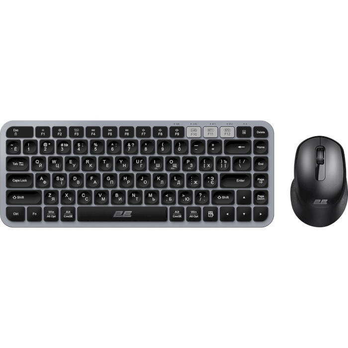 Комплект (клавиатура и мышь) 2E MK430 (2E-MK430WBGR_UA)