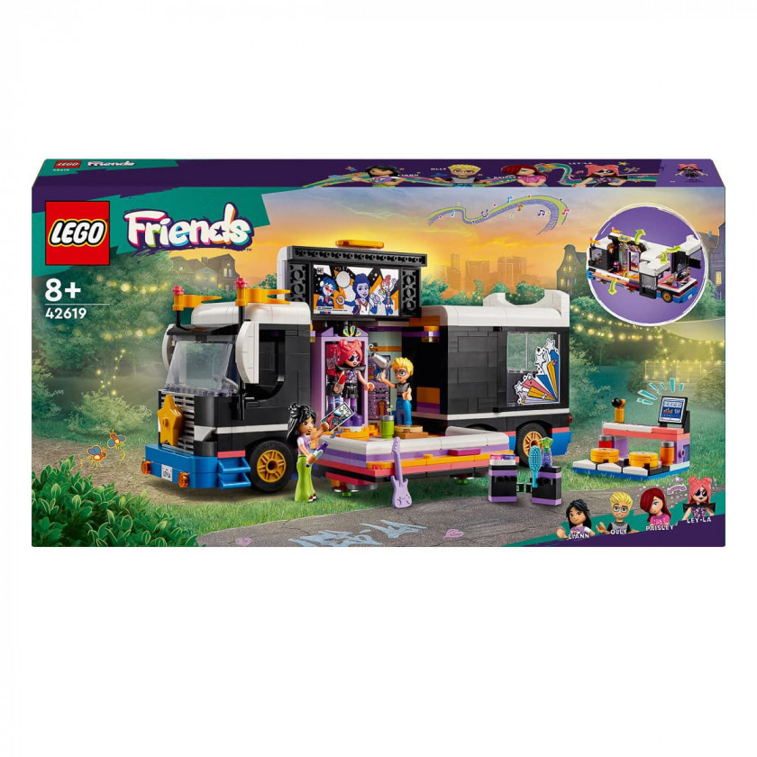 Конструктор LEGO Friends Автобус для музыкального тура браслеты (42619)