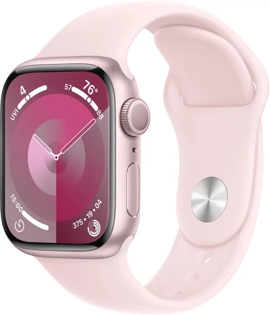 Смарт-часы APPLE Watch S9 GPS 45mm Pink Alum Case with Light Pink Sp/b - M/L UA