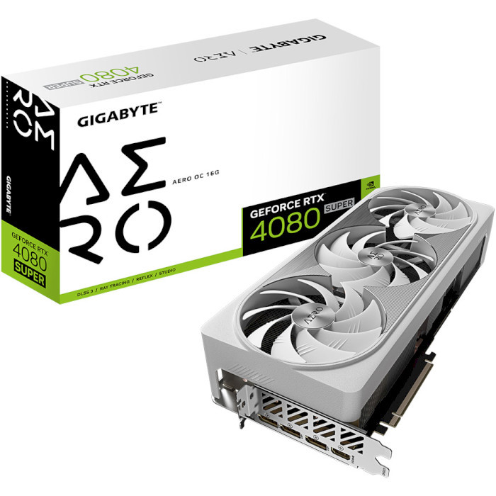 Відеокарта GIGABYTE GeForce RTX 4080 SUPER AERO OC 16G (GV-N408SAERO OC-16GD)