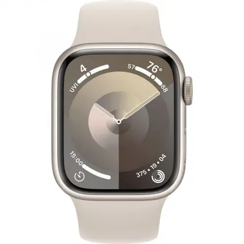 Смарт-годинник Apple Watch Series 9 GPS + Cellular 41mm Starlight Aluminium Case with Starlight Sport Band - S/M (MRHN3) купити