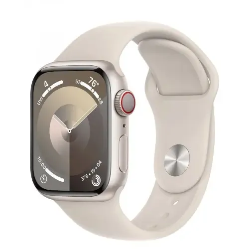 Смарт-часы Apple Watch Series 9 GPS + Cellular 41mm Starlight Aluminium Case with Starlight Sport Band - S/M (MRHN3)