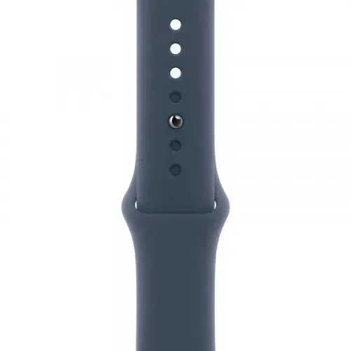 Смарт-годинник Apple Watch Series 9 GPS + Cellular 41mm Silver Aluminium Case with Storm Blue Sport Band - S/M (MRHV3) фото