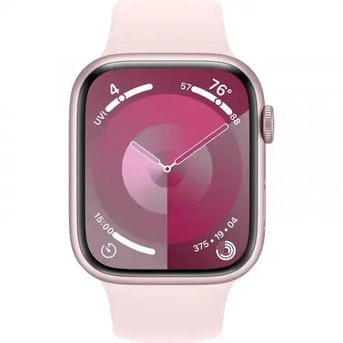 Смарт-годинник Apple Watch Series 9 GPS + Cellular 41mm Pink Aluminium Case with Light Pink Sport Band - S/M (MRHY3) в Україні