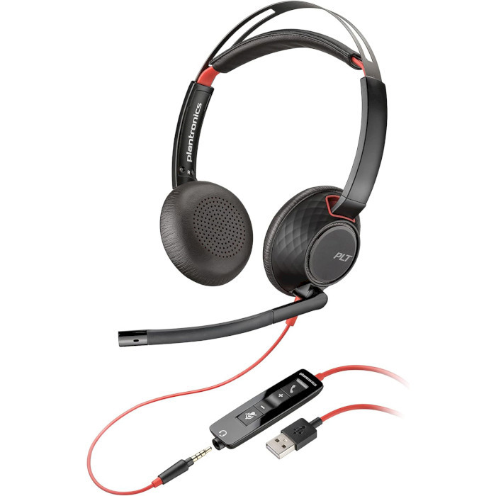 Навушники Poly Blackwire 5220 Stereo USB-A Headset (80R97AA)