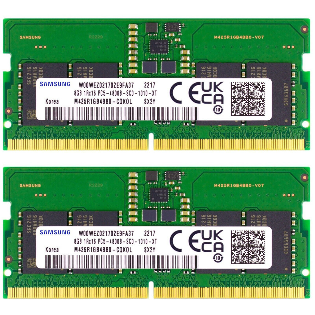 Оперативна пам'ять Samsung DDR5 16GB (2x8GB) 5600 MHz (M425R1GB4BB0-CWMOL)