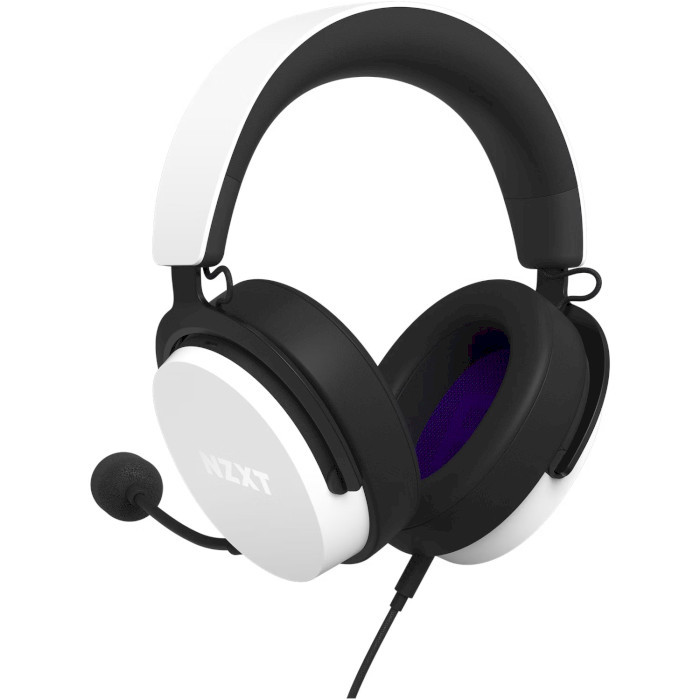 Навушники NZXT Wired Closed Back Headset 40mm White V2 (AP-WCB40-W2)