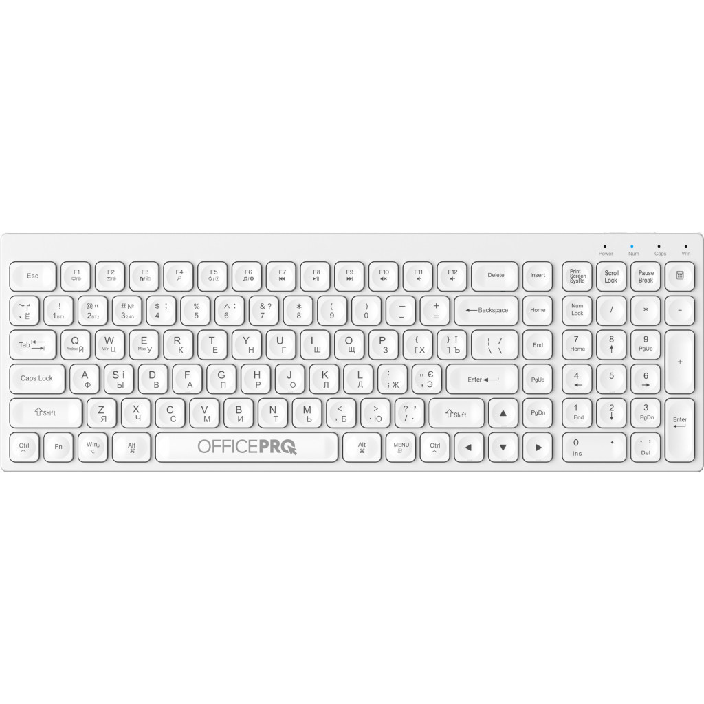 Клавиатура OfficePro SK985W White (SK985W)