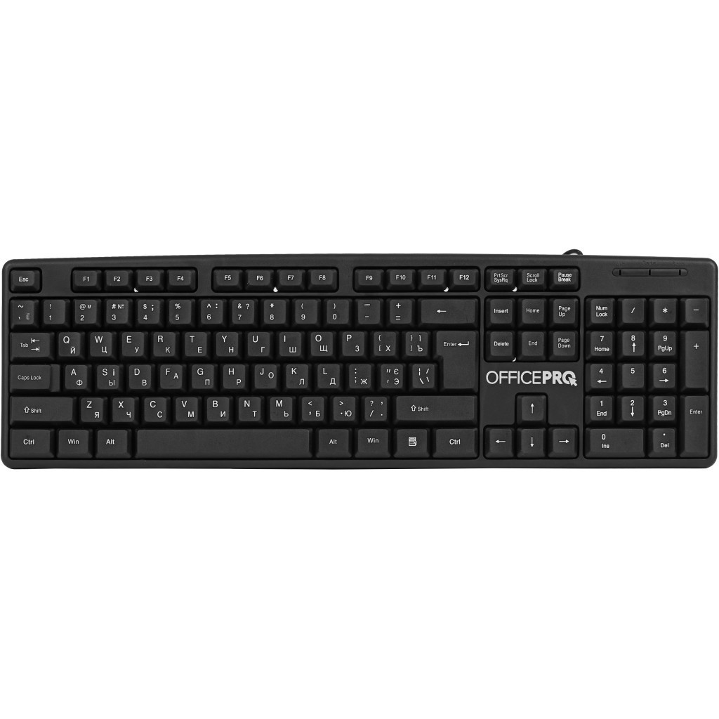 Клавіатура OfficePro SK166 USB Black (SK166) купити
