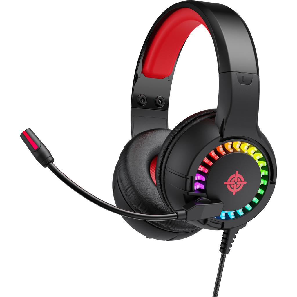 Навушники GamePro HS382 RGB Black/Red (HS382) 