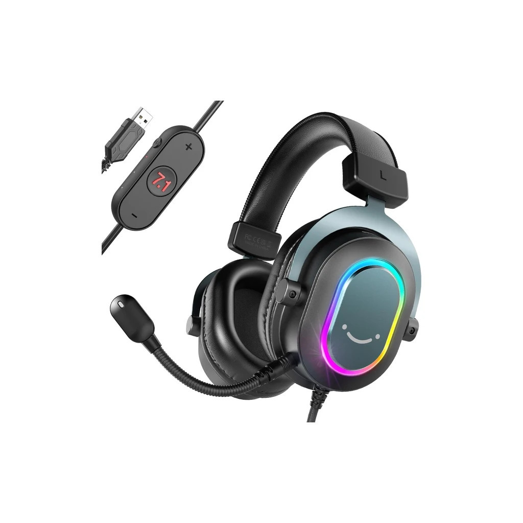 Наушники Fifine H6 RGB 7.1 Black (H6)