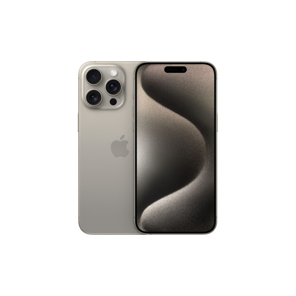 Смартфон Apple iPhone 15 Pro Max 1TB Natural Titanium (MU7J3) UA