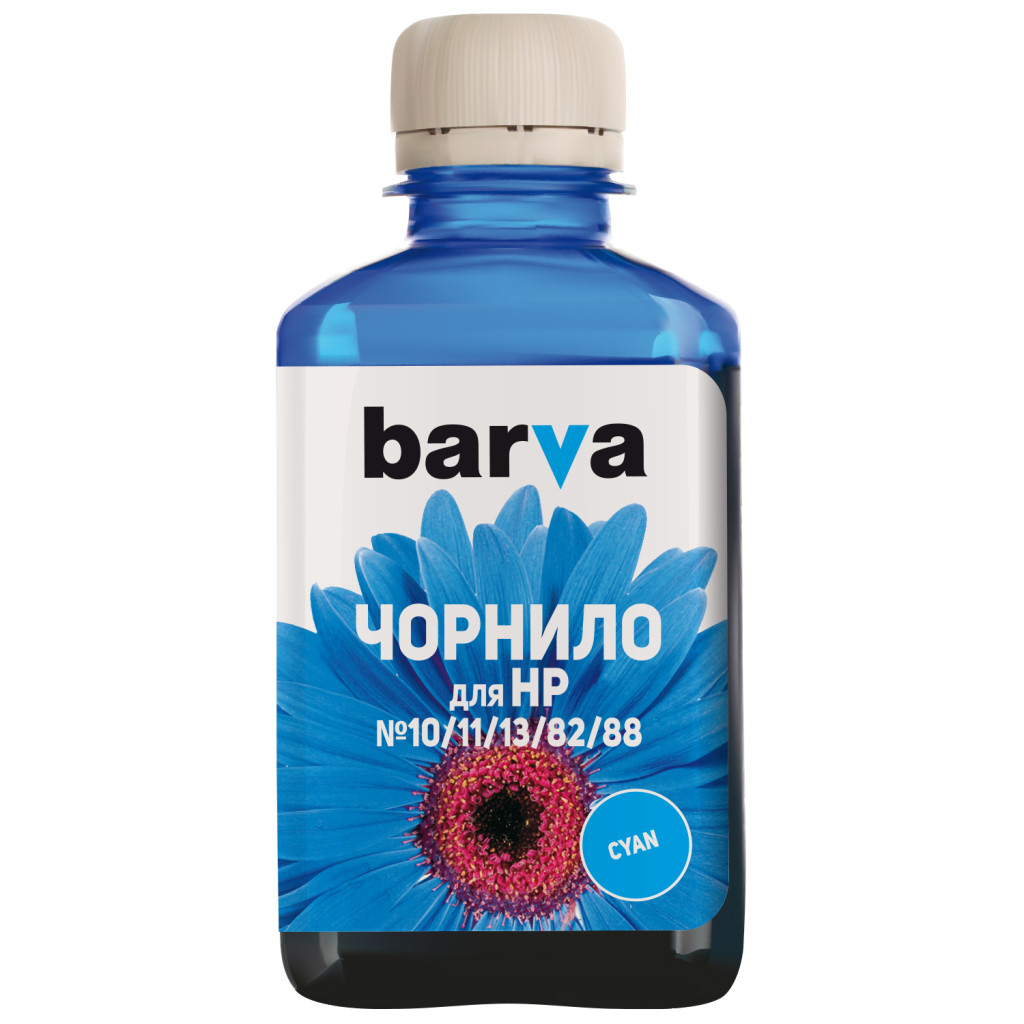 Чорнило Barva HP 10/13/82/88,180 ml Cyan (H10-686)