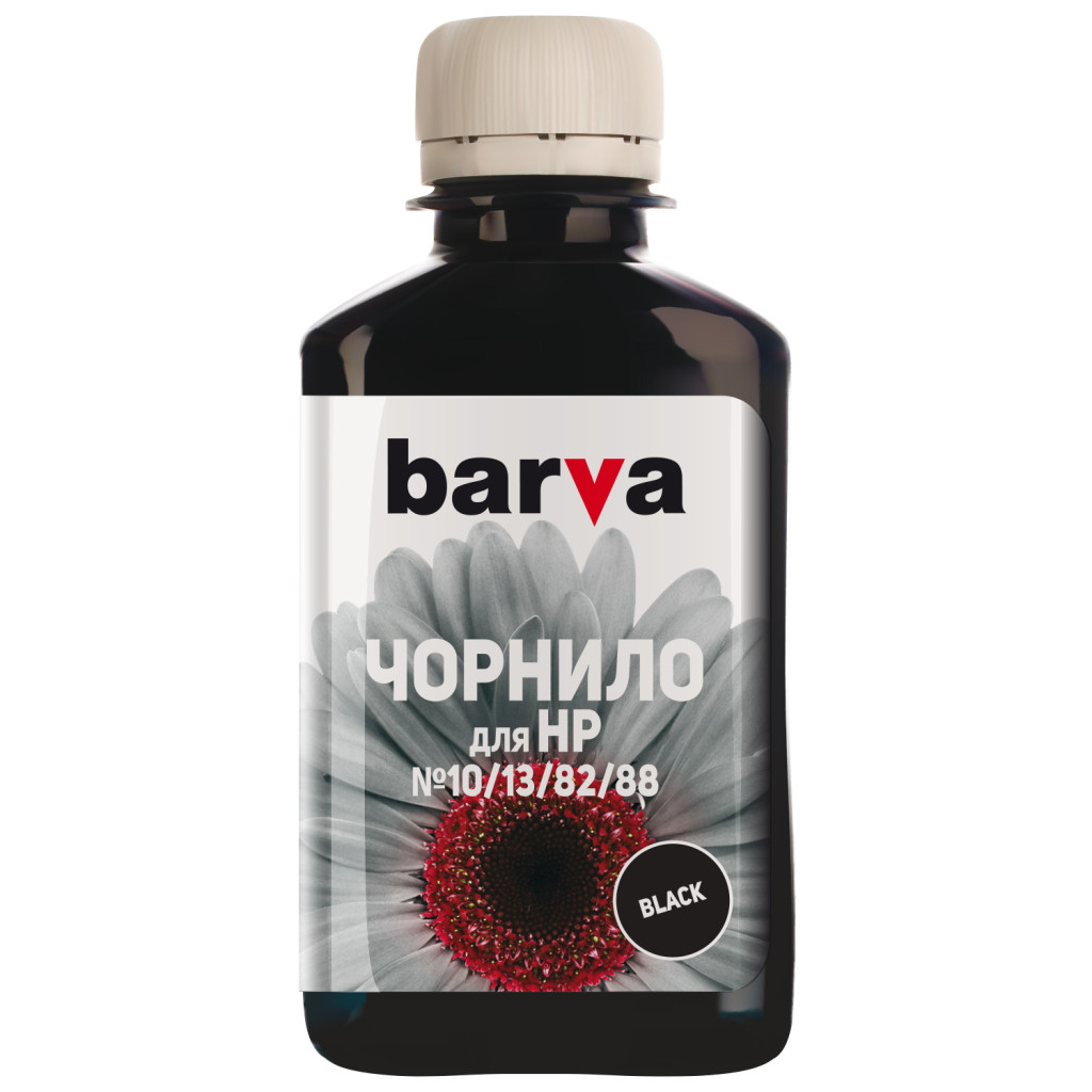 Чорнило Barva HP 10/13/82/88,180 ml Black, pigmented (H10-672)