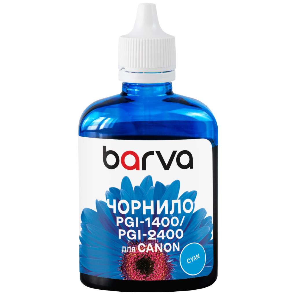 Чорнило Barva Canon PGI-1400/PGI-2400 100 ml, C Pigm. (C1400-925)