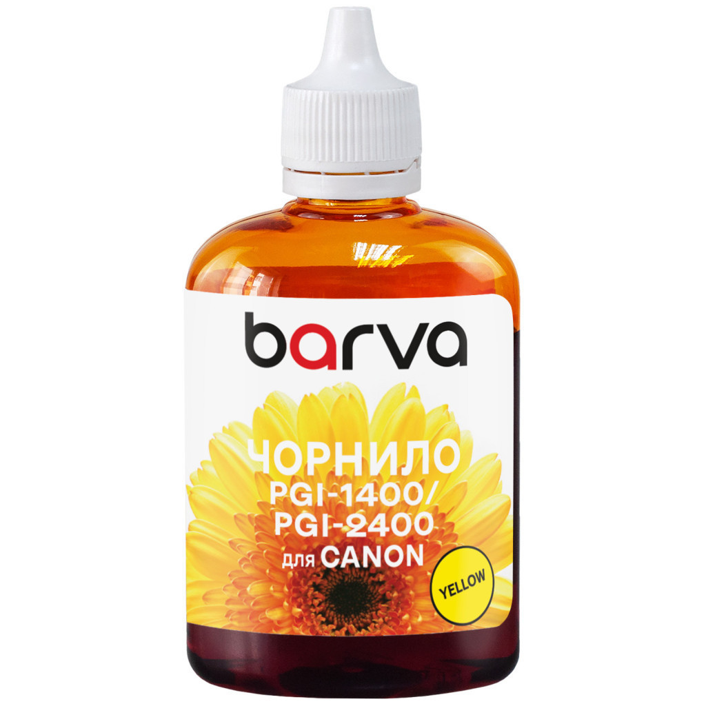 Чорнило Barva Canon PGI-1400/PGI-2400 100 ml, Y Pigm. (C1400-927)