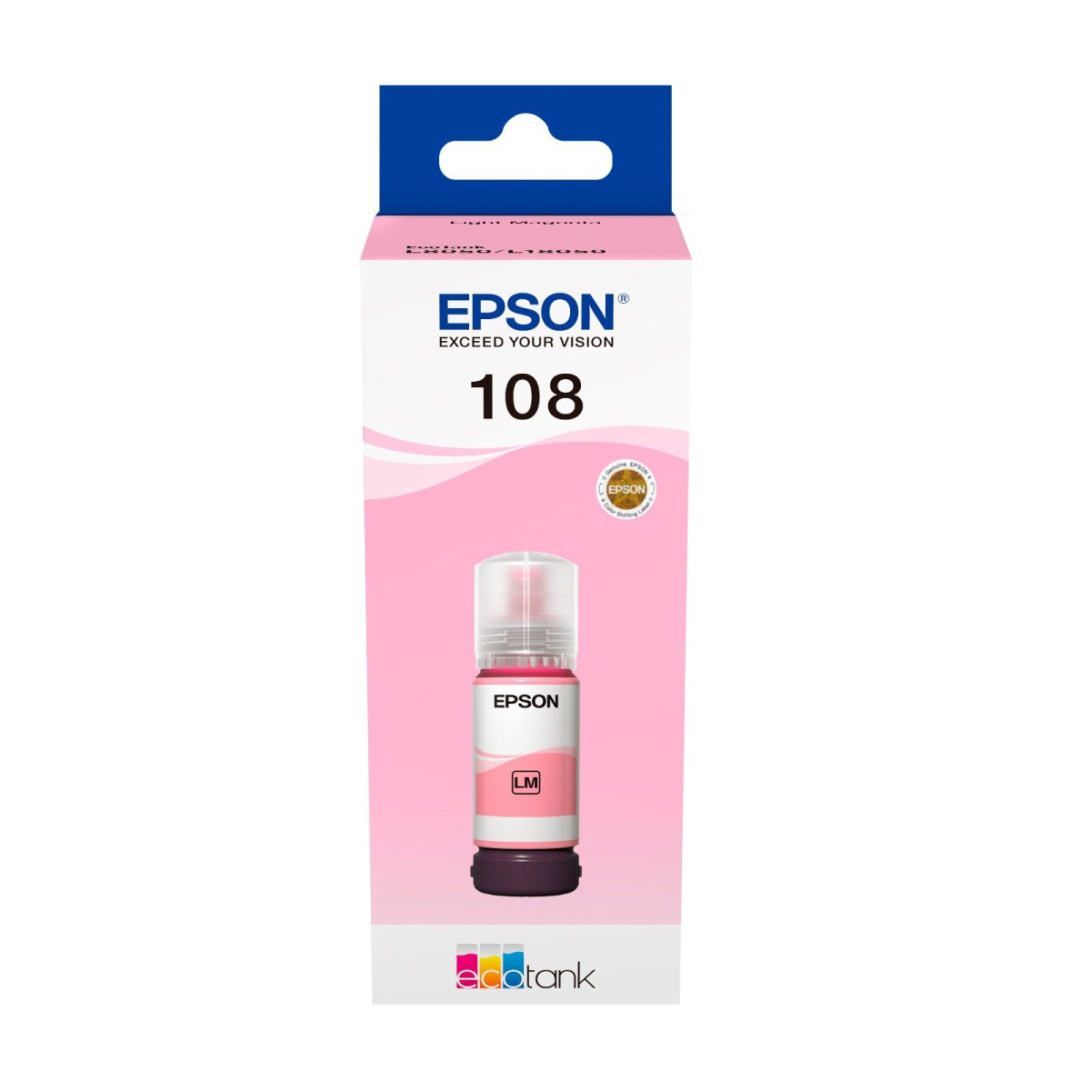 Чорнило Epson 108 EcoTank L8050/L18050 Light Magenta (C13T09C64A)