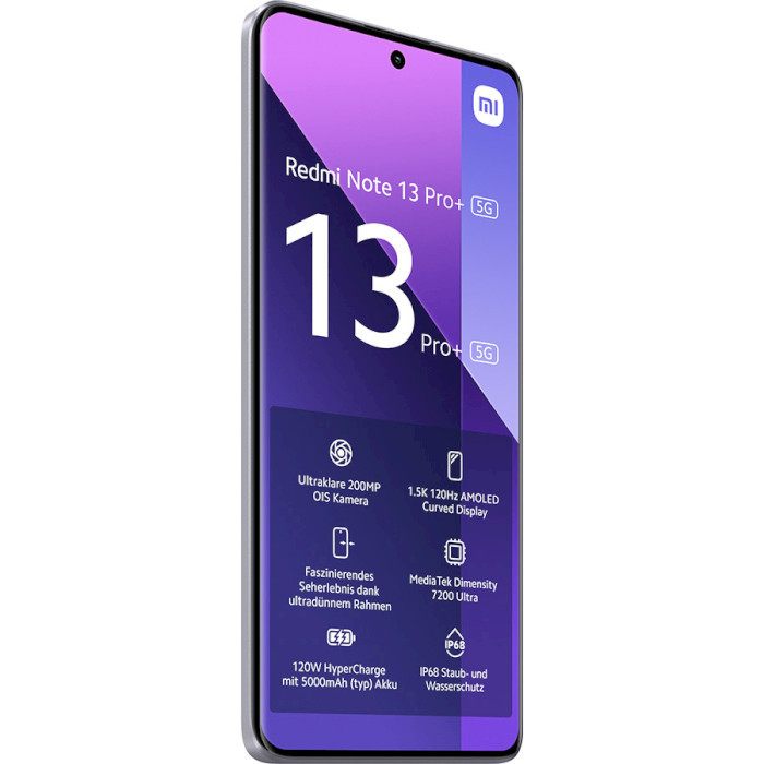 Смартфон Xiaomi Redmi Note 13 Pro+ 12/512GB Aurora Purple EU фото