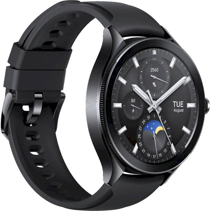 Смарт-годинник Xiaomi Watch 2 Pro Bluetooth Black Case with Black Fluororubber Strap (BHR7211GL) ціна