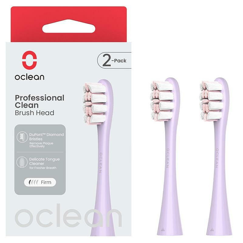 Сменная головка для зубной щетки Oclean P1C13 P02 Professional Clean Brush Head Purple (2 pcs) (6970810554151)